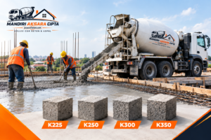 Perbandingan Harga Beton K225, K250, K300, dan K350 Mana yang Paling Murah